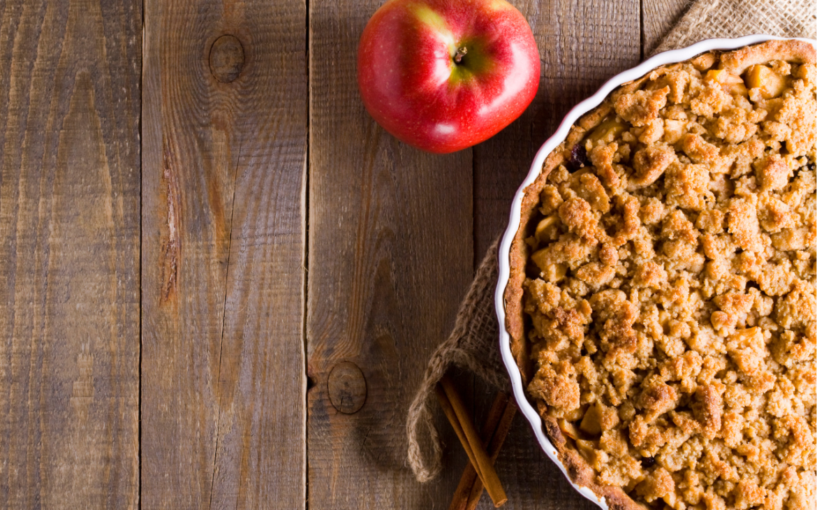 Leckerer Apfel-Mandel-Crumble ohne Rohrzucker